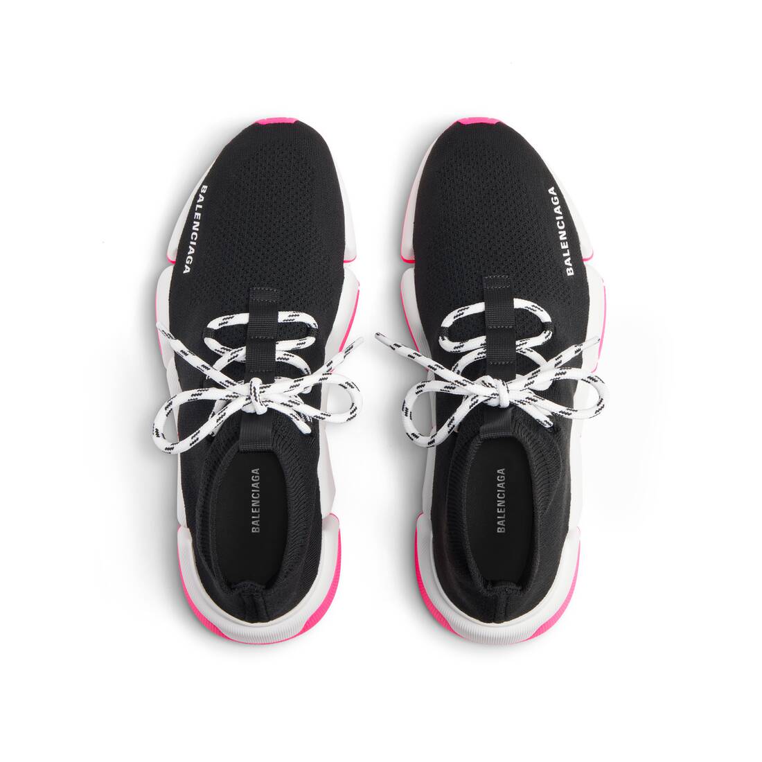 Women’s Speed 2.0 Lace-up Recycled Knit Sneaker  in Black - Image 6